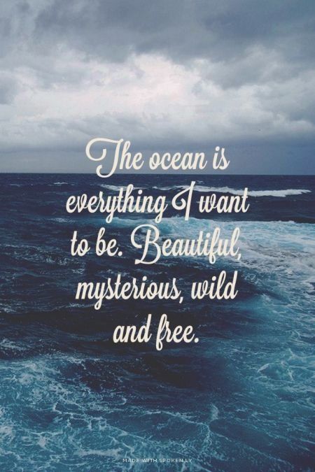 Summer Beach Quotes, Quotes Famous, Ocean Quotes, Mermaid Life, Life Quotes Love, Beach Quotes, Visual Statements, I Want To Be, E Card