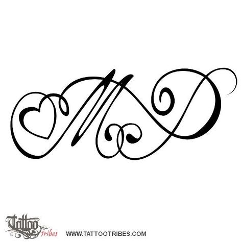 1000+ ideas about Initial Tattoos on Pinterest | Tattoos, Wrist ... Letter M Tattoos, Tattoo Painting, P Tattoo, M Tattoos, Monogram Tattoo, Infinity Tattoos, Initial Tattoo, Heart Tattoo Designs, Custom Tattoo Design