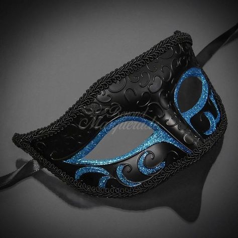 Mascarade Mask For Men, Masquerade Ball Men, Male Masquerade Mask, Mask Party Outfit, Blue Masquerade Mask, Masquerade Mask Diy, Mask Masquerade Ball, Silver Masquerade Mask, Black Masquerade Mask