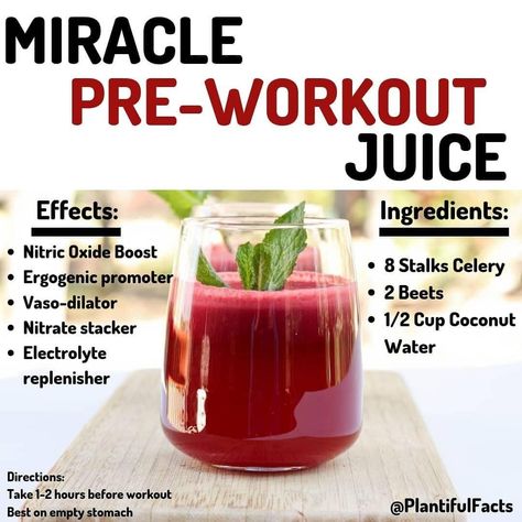 Whole-food pre-workout juice by @plantifulfacts! 💪🏼 Read below for the recipe! ⠀ ⠀⠀⠀⠀⠀⠀⠀⠀⠀⁣⠀ ⠀⠀⠀⠀⠀⠀⠀⠀⠀ 🔥 BEETS:⠀ Rich in nitrates —… Healthy Pre Workout, Pre Workout Smoothie, Natural Pre Workout, Preworkout Drink, Calcium Rich Foods, Nutrition Sportive, Best Smoothie Recipes, Good Smoothies, Liver Detox