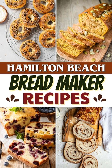 Bread Machine Breakfast Recipes, Hamilton Beach Artisan Bread Maker Recipes, Hamilton Bread Machine Recipes, Hamilton Beach Bread Maker Recipes, Bread Maker Jam Recipes, Cuisinart Bread Maker Recipes, Beach Bread Recipe, Hamilton Beach Bread Machine Recipes, Cinnamon Bread Machine