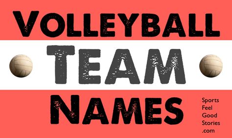 Volleyball Team Names:  The Good, the Clever and the Funny Funny Volleyball Team Names, Volleyball Team Names Ideas, Team Names Ideas, Volleyball Team Names, Kids Volleyball, Youth Volleyball, Funny Volleyball, Volleyball Stuff, Volleyball Humor