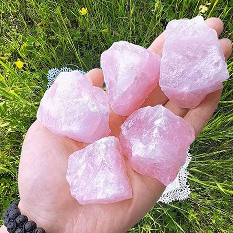 Rose Quartz Healing, Healing Gemstones, Raw Rose Quartz, Raw Crystals, Moon Gifts, Rare Crystal, Rough Crystal, Crystal Wand, Pink Gemstones