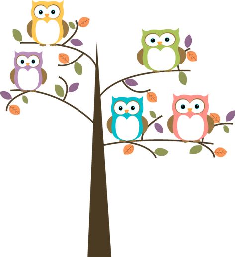 Free, cute Backgrounds and clip art. Love that it is free. Cartoon Owls, Owl Teacher, Tree Clip Art, Owl Printables, Owl Clip Art, Owl Graphic, Owl Images, Owl Tree, Pretty Trees