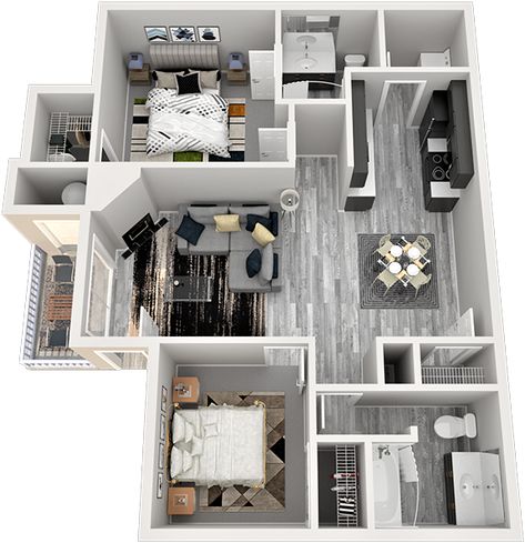 Vegas Apartments, Ix Landgraab Apartment Sims 4, Luxury Apartment Floor Plan 3d, Dingbat Apartment Floor Plan, Pinecrest Apartments 404 Layout, Las Vegas Apartments, Studio Apartment Living, House Floor Design, Apartment Layout