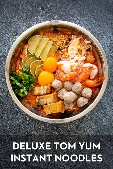 "WOW" Mama Tom Yum Noodles Recipe (Jeh O Chula) Mama Noodles, Tom Yum Noodles, Celebrity Chef Recipes, Bangkok Food, Sushi Night, Tom Yum, Noodles Recipe, Instant Noodle, Instant Noodles