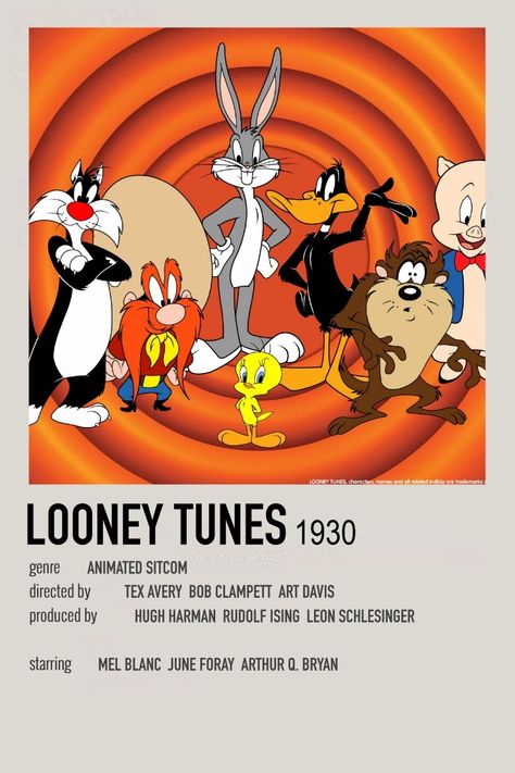 alternative cartoon poster by me Cartoon Posters Aesthetic, Looney Tunes Poster, Cartoon Movie Poster, Movies Minimalist, Minimalist Movie Posters, Old Posters, Movies Horror, Movies Comedy, Iconic Movie Posters