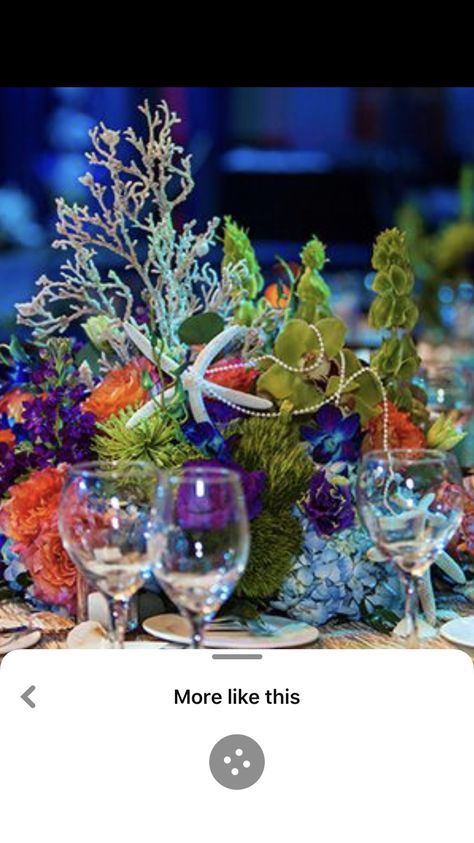 Sea Floral Arrangements, Ocean Flower Arrangements, Under The Sea Floral Centerpieces, Ocean Theme Flower Arrangements, Under The Sea Floral Arrangements, Under The Sea Flower Arrangements, Live Fish Centerpieces, Under The Sea Table Centerpieces, Under The Sea Gala