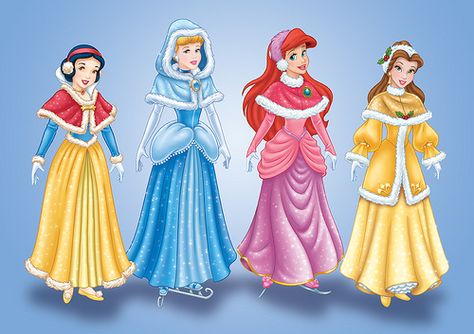 disney winter | Disney Princess Winter Clothes Disney Princess Christmas, Bella Disney, Disney Winter, Disney Princess Facts, Princess Christmas, Princess Images, Character Design Cartoon, Disney Princesses And Princes, Winter Princess