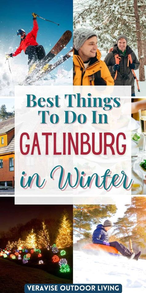 Best Things To Do In Gatlinburg In Winter • Winter Hike • Winter Adventures at Ober Gatlinburg • Enchanted Winter at Anakeesta • Visit Ripley's Aquariums of the Smokies Gatlinburg Christmas, Tennessee Family Vacation, Things To Do In Gatlinburg, Gatlinburg Tennessee Vacation, Ober Gatlinburg, Smoky Mountains Tennessee, Gatlinburg Vacation, Winter Hike, Gatlinburg Cabins