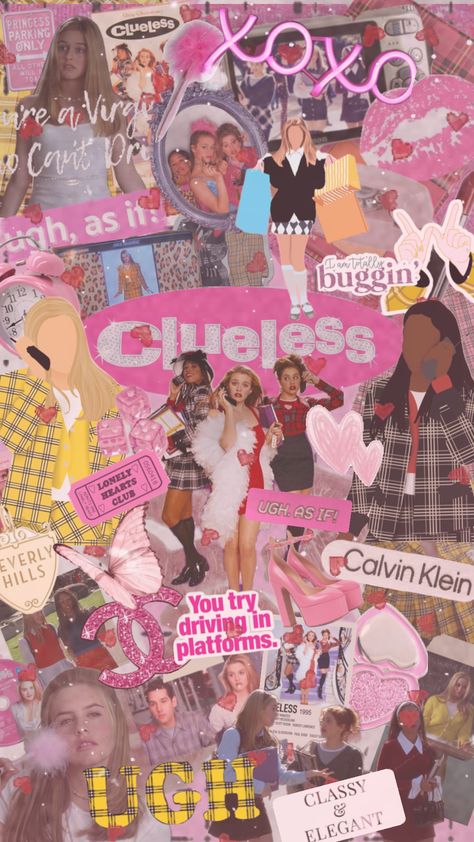 Clueless Wallpaper, Cher Aesthetic, Clueless Quotes, Clueless Aesthetic, Clueless Movie, Books Wallpaper, Big Little Basket, Pretty Wallpaper Ipad, Clueless Outfits