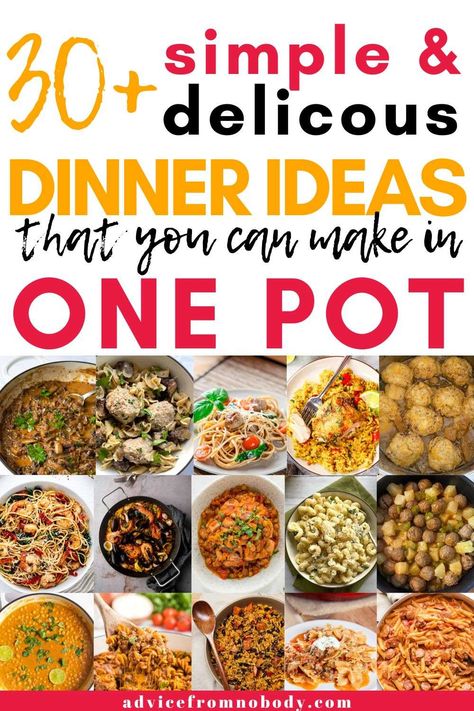 Whether you're always tired after work, a parent juggling multiple responsibilities, or just someone who loves a hassle-free meal, our list of 30+ one-pot One Pot Meal Prep, Tired After Work, Meal Prep Simple, Halloumi Pasta, Beef Stew With Dumplings, Cheesy Pasta Recipes, Boiled Chicken Recipes, Vegan Mushroom Stroganoff, Healthy One Pot Meals