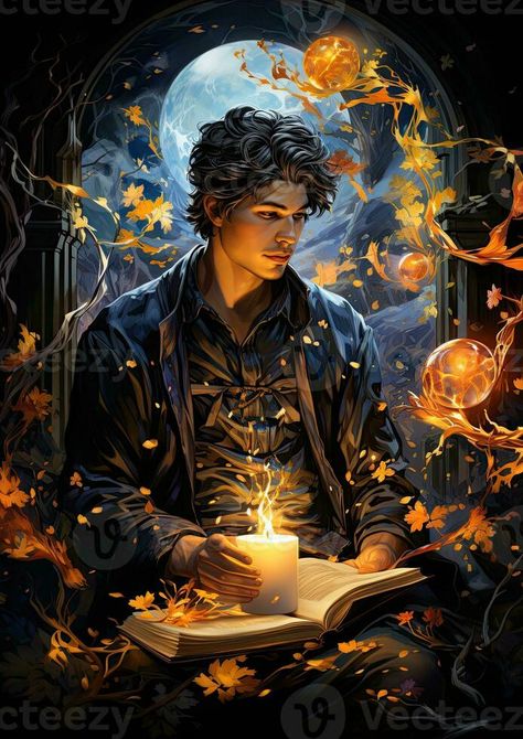 pretty man guy portrait fantasy illustration tattoo vogue glamour magic elegance model Male Witch Character Design, Male Witch Oc, Male Witch Aesthetic, Sorcerer Aesthetic, Fantasy Male Art, Male Witches, Mage Character, Guy Portrait, Male Witch