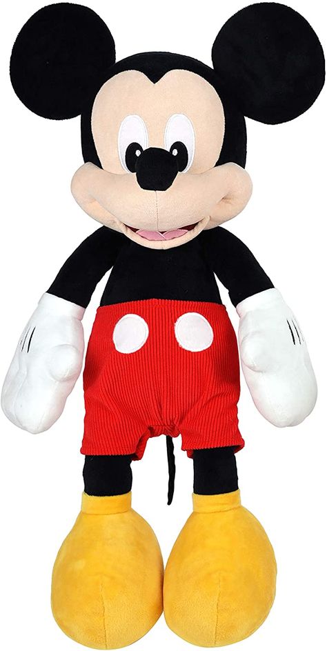 Amazon.com: Disney Junior Mickey Mouse Jumbo 25-Inch Plush Mickey Mouse: Toys & Games Disney Junior Mickey Mouse, Mickey Mouse Toys, Disney Mickey Mouse Clubhouse, Disney Jr, Baby Mickey Mouse, Pet Mice, Princess Cartoon, Baby Mickey, Daisy Duck