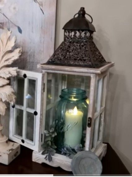 Bird Centerpiece Ideas, What To Put In Lanterns Decor, Glass Lantern Filler Ideas, Tall Lantern Decor Ideas, Metal Lantern Decor Ideas, Porch Lantern Decor Ideas, Big Lantern Decor Ideas, Old Lantern Decor Ideas, Lantern Decor Living Room