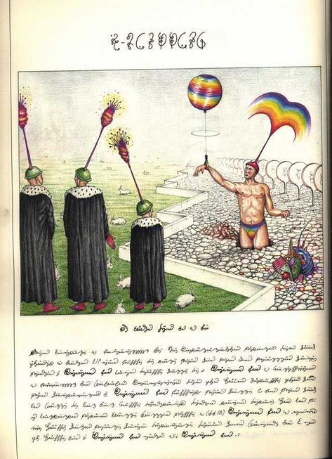 Codex Seraphinianus - Imgur Codex Seraphinianus Book, The Stranger Book, Luigi Serafini, Codex Seraphinianus, Illustrated Manuscript, Dark Materials, Italian Sculptors, His Dark Materials, Ancient Books