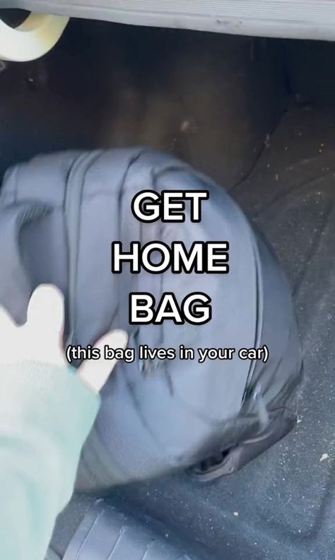 Get Home Bag, Car Life Hacks, Emergency Prepardness, Emergency Preparedness Kit, Survival Skills Life Hacks, Emergency Bag, Survival Life Hacks, Car Essentials, Survival Life