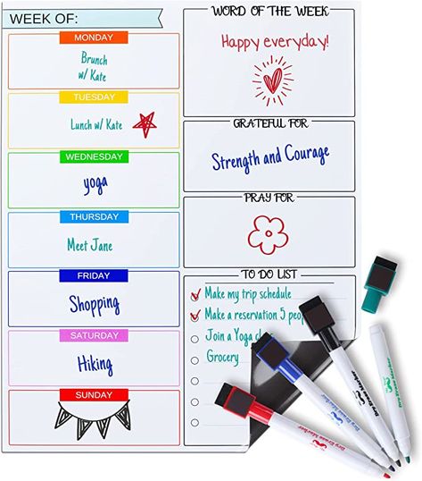 Weekly Planner Whiteboard, Whiteboard Organization, 2024 Journal, Nurse Organization, Organization Goals, Toddler Reward Chart, Make My Trip, Dry Erase Board Calendar, Functional Planning