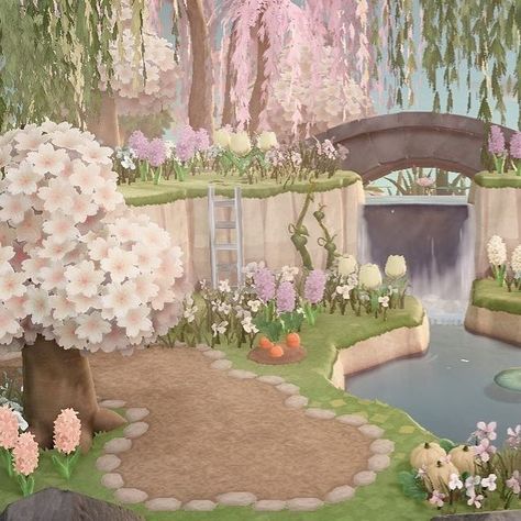 Fairycore Aesthetic Animal Crossing, Acnh Island Entrance Ideas Kawaii, Acnh Nook Cranny Ideas Fairycore, Grandma Core Animal Crossing, Anch Island Ideas, Acnh Angelcore, Acnh Cute Island, Coquette Animal Crossing Island, Acnh Aesthetic Island