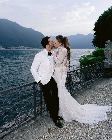 Greg Finck | @mckenziepbas & @mjbas al fresco reception in the gardens of @villa_balbiano in Lake Como, was nothing but a dream. Hues of blues and… | Instagram Villa Balbianello Wedding, Villa Balbiano Wedding, Lake Como Intimate Wedding, Greg Finck, Italy Party, Lake Como Wedding Villa Balbiano, Villa Pizzo Wedding Lake Como, Grand Hotel Tremezzo, Welcome Party