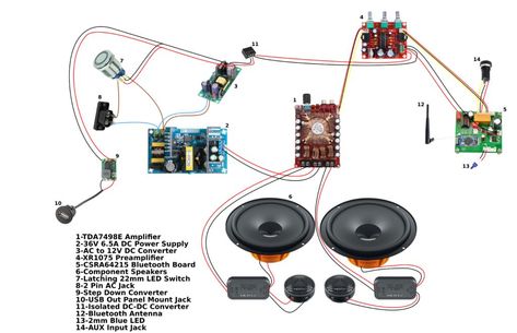 DIY Bluetooth Boombox Speaker | HOW TO: 13 Steps (with Pictures) Diy Bluetooth Speaker Kit, Bluetooth Speakers Diy, My Favorites List, Diy Boombox, Diy Bluetooth Speaker, Speaker Projects, Speaker Kits, Speaker Box Design, Tech Diy