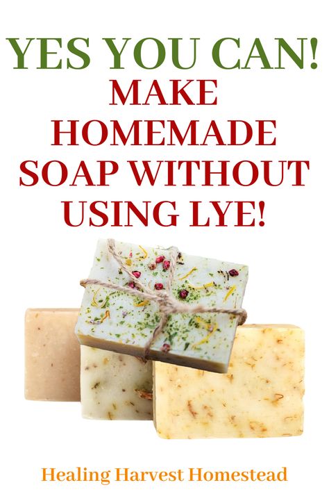 All Natural Soap Base, Lye Substitute For Soap, Soy Wax Soap Recipe, Homemade Soap No Lye, Beeswax Soap Recipe Without Lye, Baking Soda Soap Recipe, Diy Homemade Soap, Making Homemade Soap, Soap Wrapping Paper