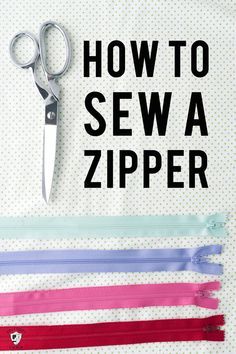 Conquer your fear of zippers and learn how to sew a zipper with this simple tutorial. Teaches you how to sew a zipper into a dress or other clothing item. #sewing #sewingtutorials #sewingtutorial #zippers #sewazipper Sew A Zipper, Zipper Tutorial, Sew Zipper, Sew Ins, Beginner Sewing, Beginner Sewing Projects Easy, Sewing Stitches, Sewing Lessons, Sewing Projects For Beginners