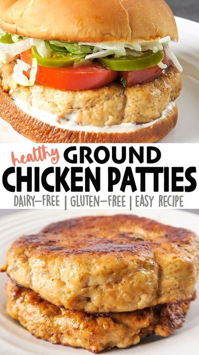 Chicken Patties Recipes Homemade, Gluten Free Chicken Patties, Homemade Chicken Patty, Homemade Chicken Patties Recipes, Ground Chicken Burger Recipes Healthy, Ground Chicken Burger Recipes, Chicken Burger Recipe Healthy, Chicken Patty Sandwich, Chicken Patties Recipes