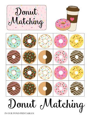 Travel Donut Matching Game in an Altoid Tin - In Our Pond Diy Matching Game, Donut Activities For Preschool, Doughnut Craft, Food Matching Game, Homeschool Math Games, Donut Games, Donut Craft, Diy Airplane, Games Preschool