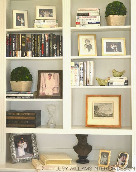 LUCY WILLIAMS INTERIOR DESIGN BLOG: BEFORE AND AFTER: LIVING ROOM BOOKCASE Bookcase Ideas, Styling Bookshelves, Lots Of Books, Decorating Bookshelves, Lucy Williams, Bookshelves In Living Room, Dressing Ideas, Bookcase Styling, Bookcase Decor