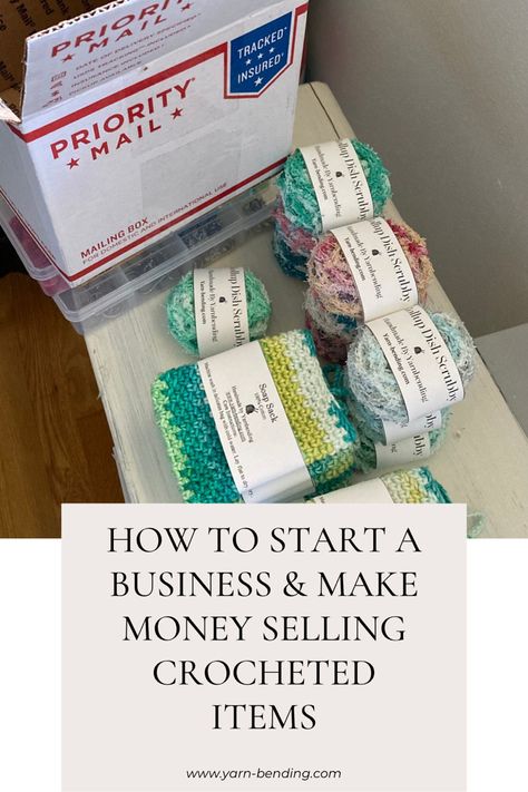 If starting a business and making money by selling your crocheted items is one of your goals / resolutions in the new year, you’re in the right place. When I started thinking about actually turning my hobby into a business I had no idea where or really how to start. Last year after months of careful research, I finally took the terrifying leap and registered my business with the IRS, and opened a business bank account. #crochet #crochetbusiness #craftfair #craftstomakeandsell #craftbusiness How To Start Crochet, Crochet Craft Fair, Scrubby Yarn, Business Bank Account, Product Based Business, Opening An Etsy Shop, Crocheted Items, Opening A Business, Crochet Business