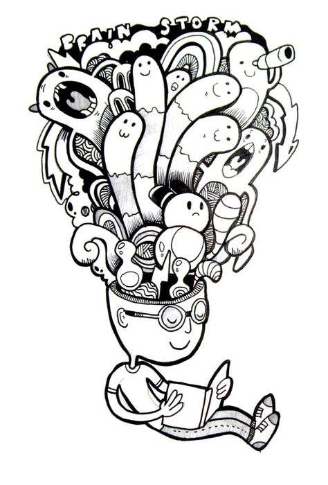 Design Critter — While waiting for a 3-hour digital art competition... Doodle Art Digital, Tumblr Tattoo, Digital Doodles, Doodle Pictures, Arte Doodle, Doodle Characters, Doodle Art Drawing, Doodle Inspiration, Doodle Coloring