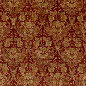 Lapura Velvet - Indian Red | Kravet Victorian Hotel, Trey Ceiling, Cream Trim, Gp&j Baker, Designer Upholstery Fabric, Fancy Fabric, Dead Space, Drapery Hardware, Fabric Houses