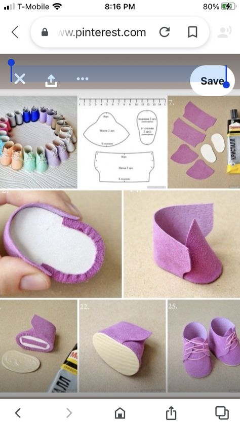 Nuimos Diy, Gnome Shoes, Baby Shoes Diy Pattern, Baby Shoes Tutorial, Doll Shoe Patterns, Baby Shoes Diy, Doll Clothes Patterns Free, Homemade Dolls, Doll Diy Crafts