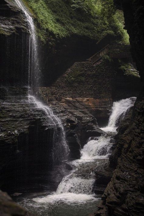 Watkins Glen State Park, Dark Naturalism, Green Scenery, Watkins Glen, Dark Paradise, Nature Aesthetic, Pretty Places, Axes, Green Aesthetic