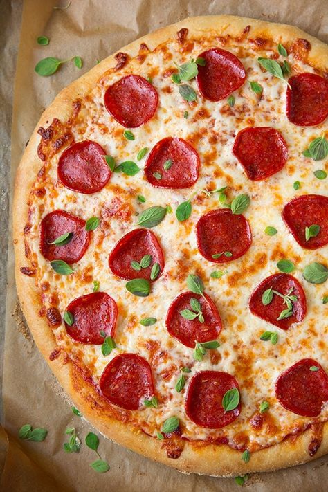 Pepperoni Pizza (Homemade Dough and Pizza Sauce Recipes) - Cooking Classy