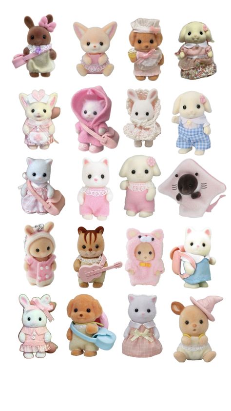 Aesthetic Sanrio Stickers, Deer Sylvanians, Calico Critter Stickers, Sylvanian Families Wallpaper Laptop, Calico Critters Stickers, Calico Critters Drawing, Sticker Sheets Free Printable, Sylvanian Families Icon, Calico Critters Icon