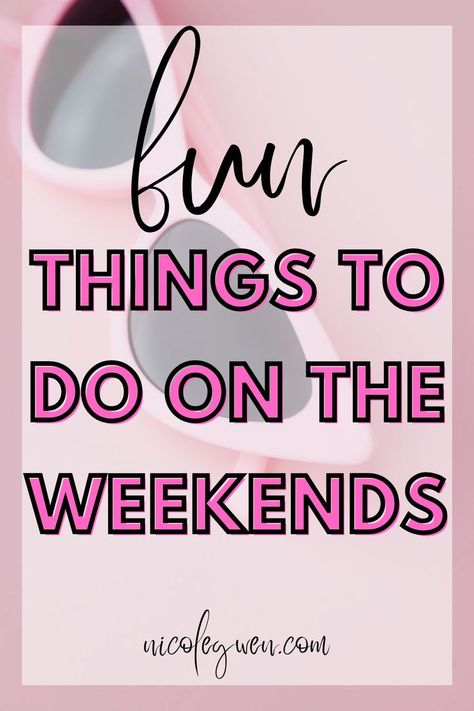 things to do on weekends Things To Do On Weekends, Summer Time Activities, Relaxing Things To Do, Date Activities, Things To Do Today, Things To Do Alone, Happiness Challenge, Things To Do At Home, Weekend Activities