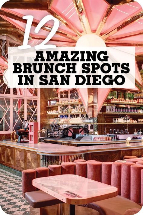 Check out these 12 San Diego brunch restaurants to visit on your next trip. From ocean-view cafes and old-school diners to trend-setting bistros and bottomless mimosas, the options are delicious in San Diego, California. San Diego Breakfast, San Diego Brunch, Coronado San Diego, San Diego Vacation, Bottomless Mimosas, San Diego Restaurants, Brunch Places, Brunch Restaurants, Breakfast And Brunch