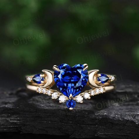 Very nice I loved it good quality the size is right I fit very well the material looks very good quality Sapphire Wedding Ring Set, Heart Wedding Rings, Sapphire Engagement Ring Set, Shiny Rings, Blue Sapphire Engagement Ring, Sapphire Wedding Rings, Band Necklace, Saphir Ring, Rutilated Quartz Ring