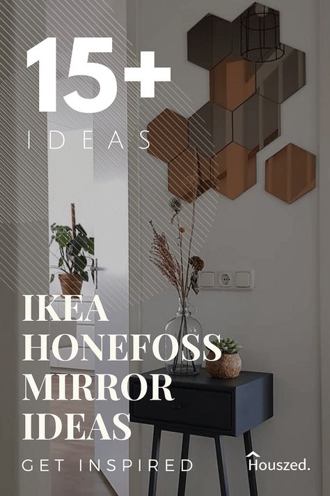 Get inspired with these IKEA HONEFOSS IDEAS. Our images will inspire you, taking your creative ideas to the next level....Trust Houszed... #ikeahonefossmirrorideas #ikeahonefossmirrorhack #ikeahonefossmirrorlivingrooms #ikeahonefossmirrorinspiration #ikeahonefossmirrorkitchen #ikeahonefoss #honefossikea #ikeahonefossmirror #ikeahonefossmirrordesigns #honefossikeawallmirrorus #ikeahonefossmirrorinstores Ikea Hexagon Mirror Wall Decor Ideas, Ikea Hexagon Mirror Ideas, Ikea Mirrors Ideas, Honefoss Mirror Ideas, Mirror Design Wall Living Room, Ikea Mirror Ideas, Mirrored Wall Ideas, Ikea Honefoss, Ikea Mirror Wall