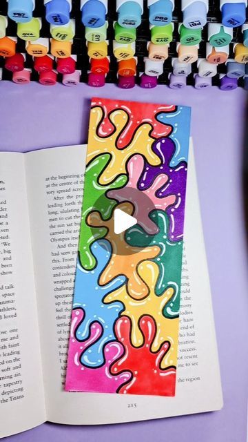 Kids Bookmark Craft, Book Mark Drawing Ideas, Bookmark Ideas For Kids, Doodle Bookmark, Bookmark Drawing, Easy Bookmarks, Kids Bookmarks, Bookmark For Kids, Line Lesson