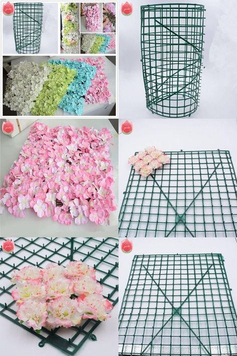 Pegboard Flower Wall, How To Make A Flower Wall, Diy Flower Wall Bedroom, Flower Wall Office, Diy Flower Wall Decor, Diy Fences, Flower Wall Decor Diy, Flowers Wall Decoration, Wall Decoration Diy