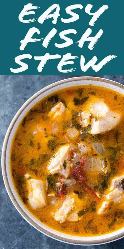 Fish Head Recipe, Easy Fish Stew, Seafood Stew Recipes, Fish Stew Recipes, Seafood Soup Recipes, Fish Chowder, Fish Fillets, Seafood Recipe, Fish Head