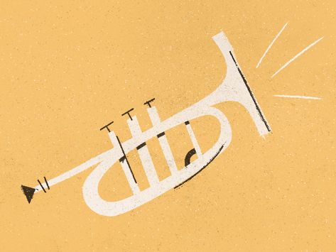 Trombone Illustration, Trumpet Sketch, Tap Illustration, Trumpet Drawing, Trumpet Painting, Trumpet Illustration, Trumpet Art, Theatre Illustration, Jazz Poster