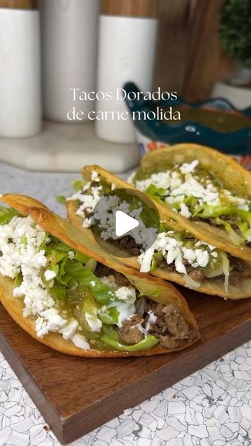 Delicious Mexican Dinner Recipes, Easy Mexican Lunch Ideas, Comidas Mexicanas Ideas Facil, Comida Mexicana Ideas, Carne Molida Recipe, Comidas Mexicanas Ideas, Mexican Dinner Ideas, Mexican Food Recipes Enchiladas, Tacos Dorados