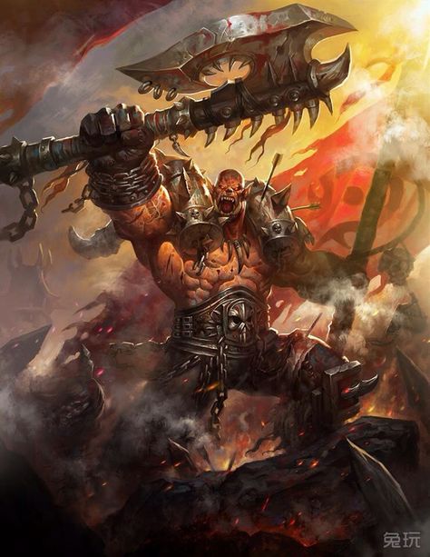 Garrosh Garrosh Hellscream, Warcraft Orc, Creature Fantasy, For The Horde, Warcraft Art, Heroes Of The Storm, Blizzard Entertainment, 다크 판타지, Fantasy Monster