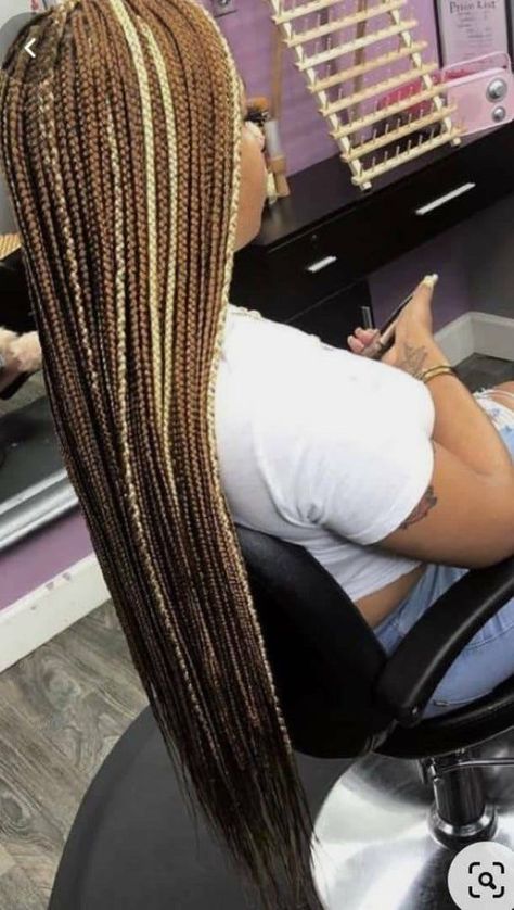 Brown Box Braids, Braids Blonde, Colored Box Braids, Unique Braids, Blonde Box Braids, Braid Wig, Colored Braids, Blonde Braids, Box Braids Hairstyles For Black Women