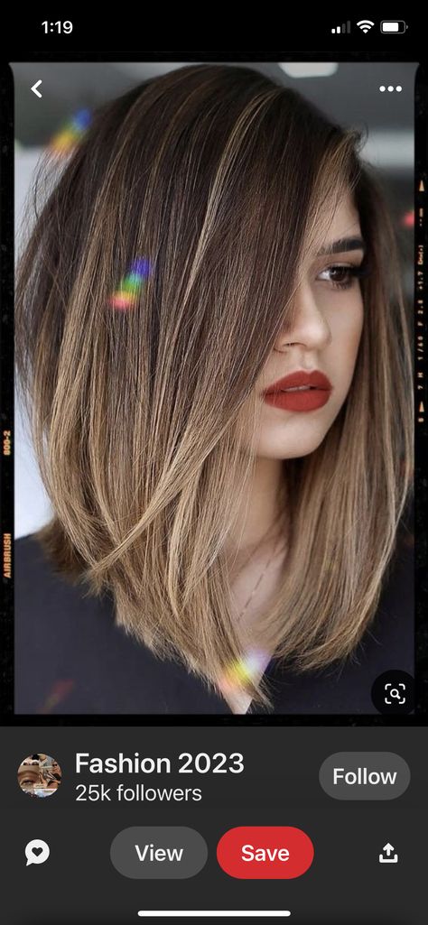 Caramel Balayage Shoulder Length Hair, Long Ombre Bob, Long Bob Hairstyles With Highlights, Long Bob Caramel Balayage, A Line Bob With Face Framing Layers, Caramel Long Bob, Medium Length Bob Straight Hair, Hair Colour Ideas For Straight Hair, Long Bob Color Ideas