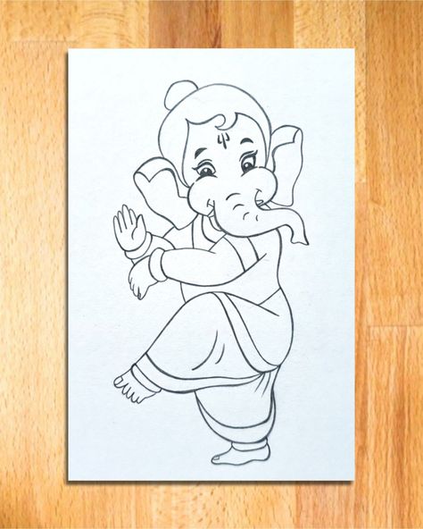 How to Draw God Ganesha in Natraj Pose | Easy Steps to Draw Lord Ganesha || lord ganesha drawing, how to draw god ganesha, easy drawing of lord ganesha, god ganesha pencil drawing, lord ganesha sketch, lord ganpati drawing, art videos, drawing of god, hindu god drawing, pencil drawing for beginners, simple drawing, line arts, drawing tutorial, vivek art academy. Ganesha Drawing Sketches Easy, Gods Drawing, Bal Ganesha, Ganpati Drawing, Easy Steps To Draw, Scenery Drawing For Kids, Steps To Draw, Pencil Sketches Easy, Ganesha Drawing